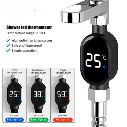 Flowee - Shower Thermometer No. 1 | A simple way to understand your water temperature.