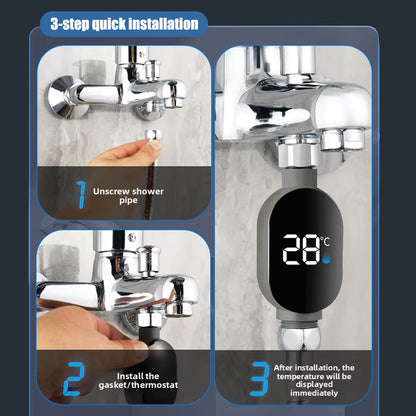 Flowee - Shower Thermometer No. 1 | A simple way to understand your water temperature.